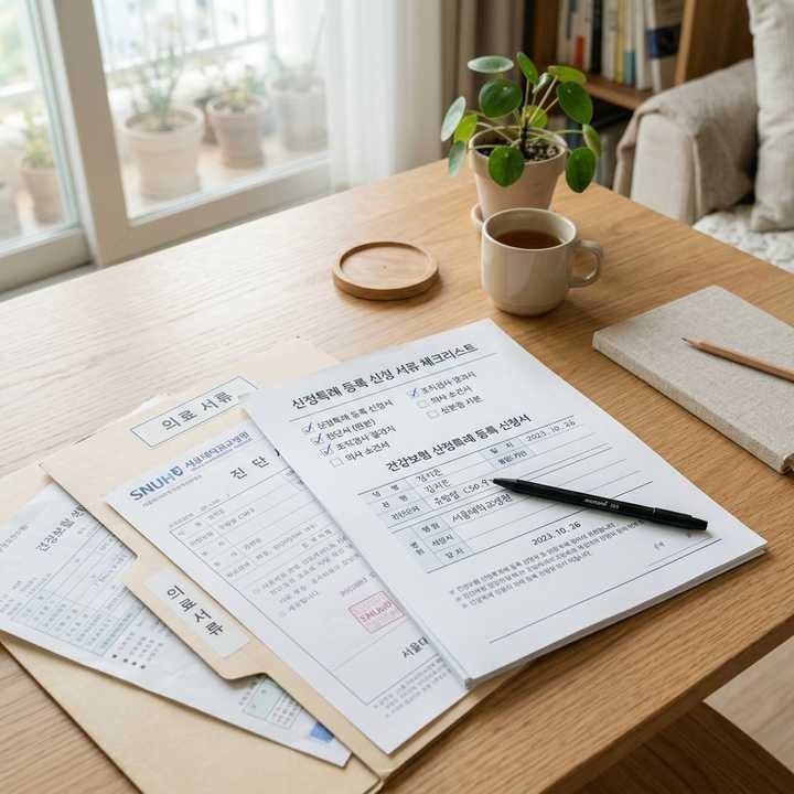 건강보험 산정특례 신청 서류 준비물