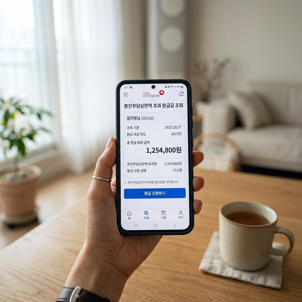 [2026 최신] 건강보험 본인부담상한액 초과 환급금 조회 방법 및 신청 절차