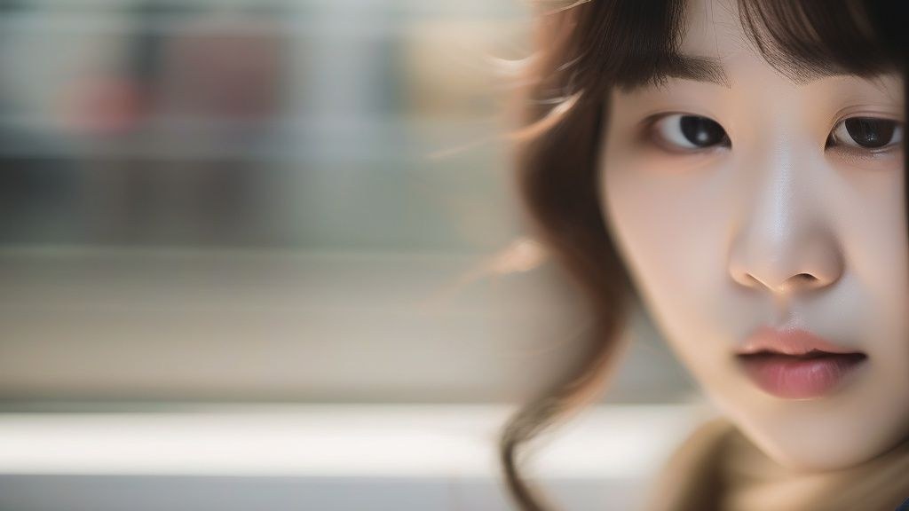 명상하는 한국인 여성