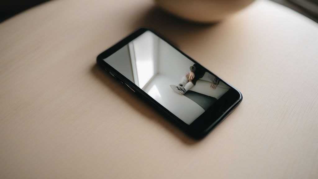 한국인이 집에서 새벽에 간단한 스트레칭을 하는 모습