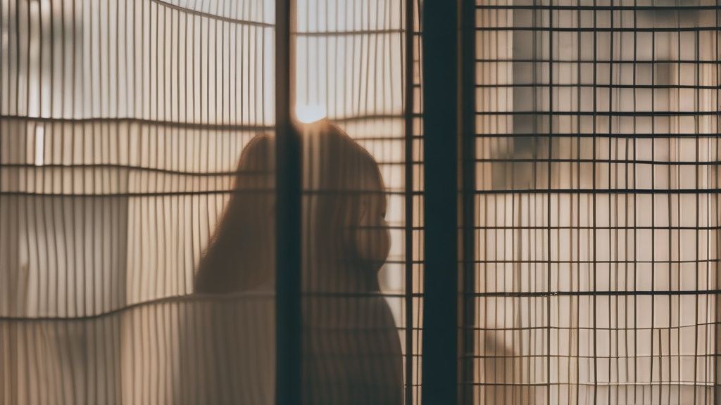 저녁 노을 속에 산책하는 한국인 가족